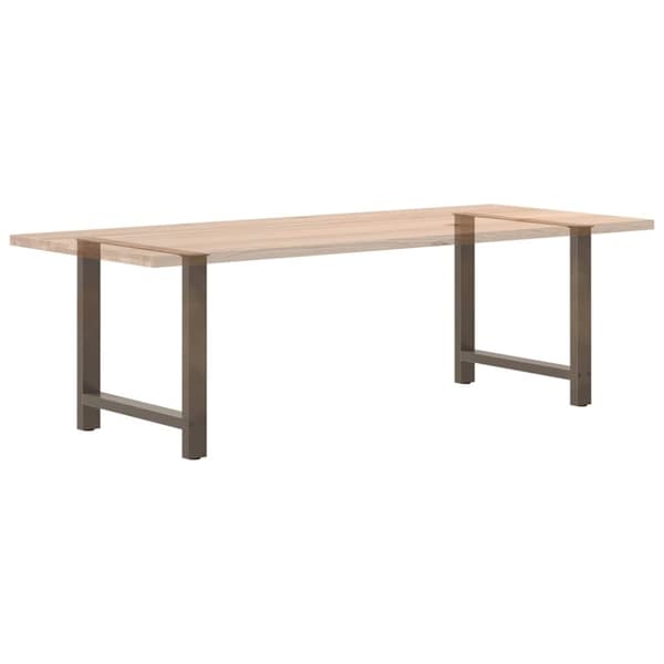 vidaXL sofabordben naturstål 2 stk. 70x(72-73) cm stål