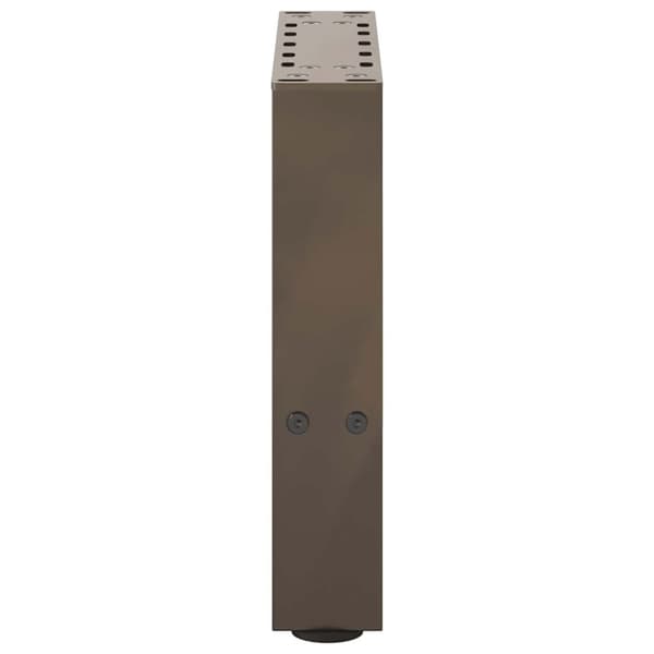 vidaXL Soffbordsben naturligt stål 2 st 30x(30-31) cm stål