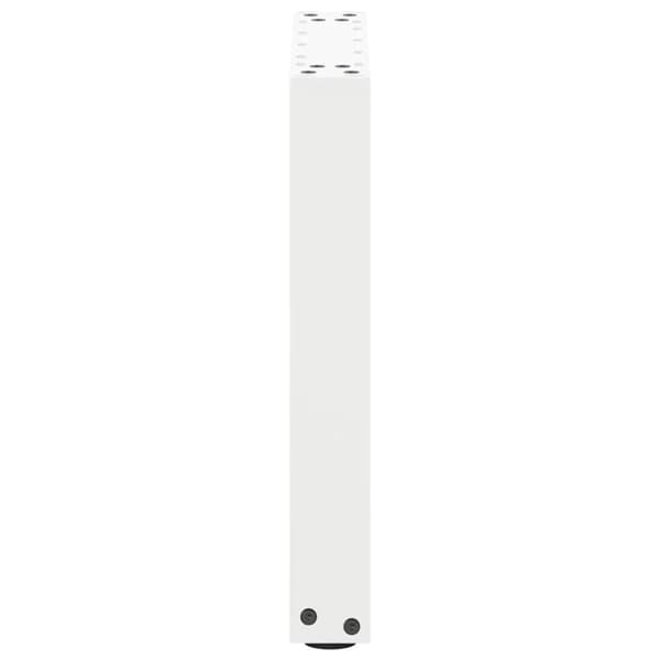 vidaXL Soffbordsben U-formade 2 st vit 38x(42-43) cm stål