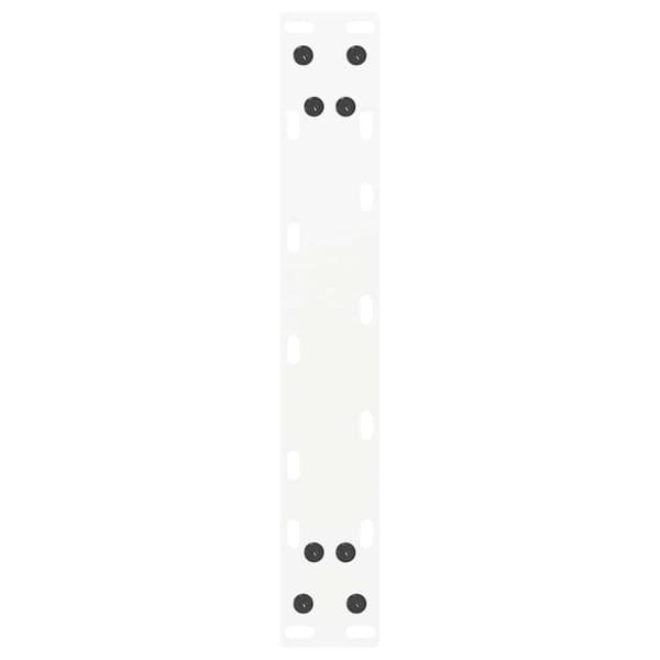 vidaXL Soffbordsben U-formade 2 st vit 38x(42-43) cm stål