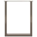 Miniatyrbilde 5 av 10: vidaXL Spisebordben U-formet 2 stk naturstål 60 x (72-73) cm stål