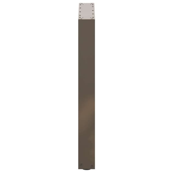 vidaXL Spisebordben U-formet 2 stk naturstål 60 x (72-73) cm stål