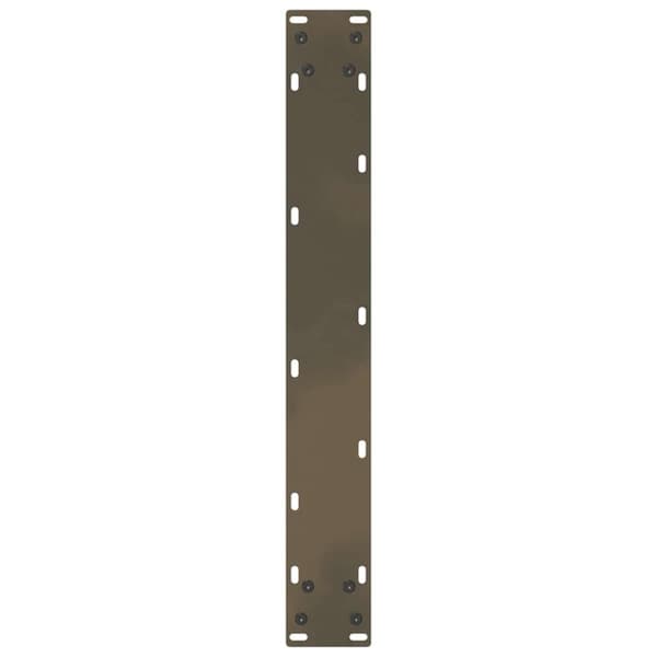vidaXL Spisebordben U-formet 2 stk naturstål 60 x (72-73) cm stål
