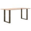 Miniatyrbilde 8 av 10: vidaXL Spisebordben U-formet 2 stk naturstål 60 x (72-73) cm stål