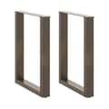 Miniatyrbilde 1 av 10: vidaXL Spisebordben U-formet 2 stk naturstål 60 x (72-73) cm stål