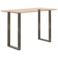 Miniatyrbilde 8 av 10: vidaXL Barbordben U-formet 2 stk naturstål 60 x (110-111) cm stål