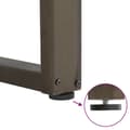 Miniatyrbilde 9 av 10: vidaXL Barbordben U-formet 2 stk naturstål 60 x (110-111) cm stål