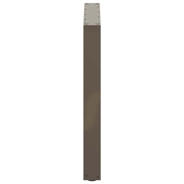 vidaXL Soffbordsben U-formade 3 st naturstål 90x(72-73) cm stål
