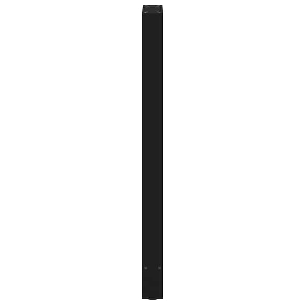 vidaXL Soffbordsben svart 2 st 50x(110-111) cm stål