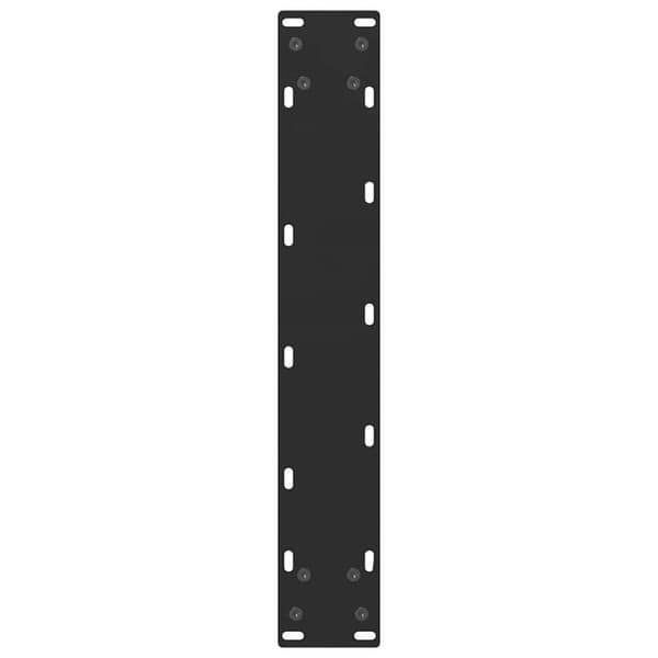 vidaXL Soffbordsben svart 2 st 50x(110-111) cm stål