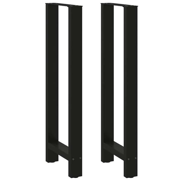 vidaXL sofabordben 2 stk. 50x(110-111) cm stål sort