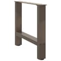 Pikkukuva 4 / 11: vidaXL Sohvapöydän jalat luonnonvärinen teräs 2 kpl 50x(42-43) cm teräs