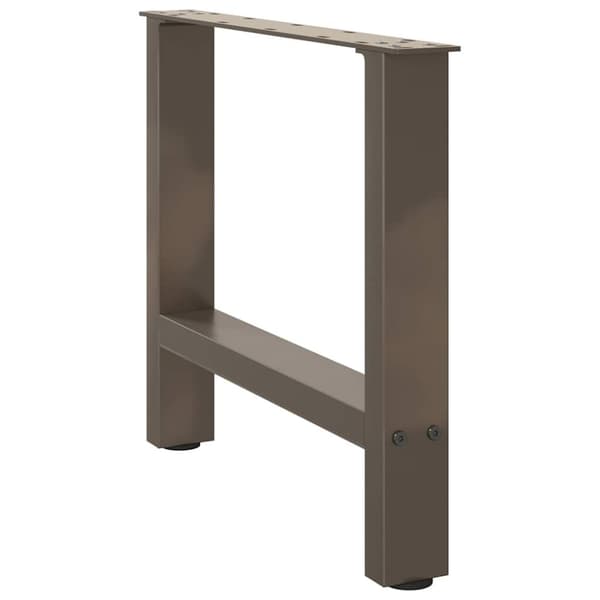 vidaXL Sohvapöydän jalat luonnonvärinen teräs 2 kpl 50x(42-43) cm teräs