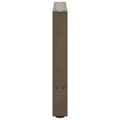 Pikkukuva 7 / 11: vidaXL Sohvapöydän jalat luonnonvärinen teräs 2 kpl 50x(42-43) cm teräs