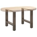 Pikkukuva 9 / 11: vidaXL Sohvapöydän jalat luonnonvärinen teräs 2 kpl 50x(42-43) cm teräs
