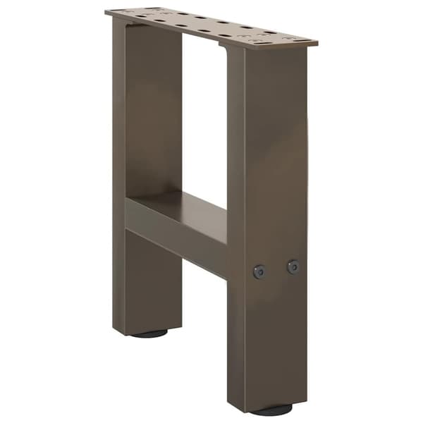 vidaXL Salongbordben naturell 2 stk 40x(30-31) cm stål