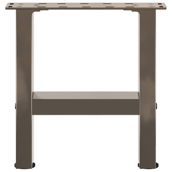 vidaXL Salongbordben naturell 2 stk 40x(30-31) cm stål