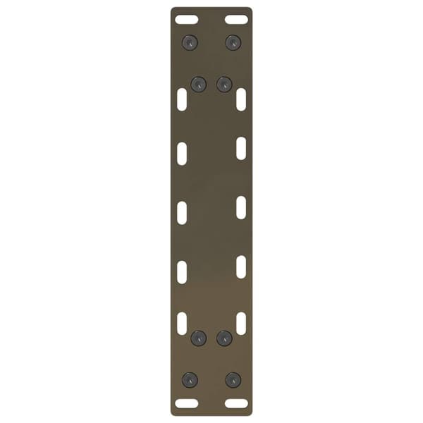 vidaXL Sohvapöydän jalat, luonnonvärinen teräs, 2 kpl, 40 x (30-31) cm, teräs