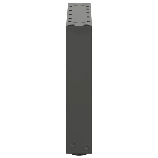 vidaXL Soffbordsben U-formade 2 st antracit 40x(30-31) cm stål