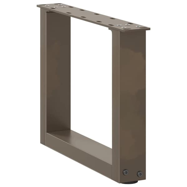 vidaXL sofabordben U-formet 2 stk. naturstål 30x(30-31) cm stål