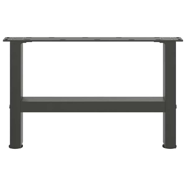 vidaXL Soffbordsben antracit 2 st 50x(30-31) cm stål