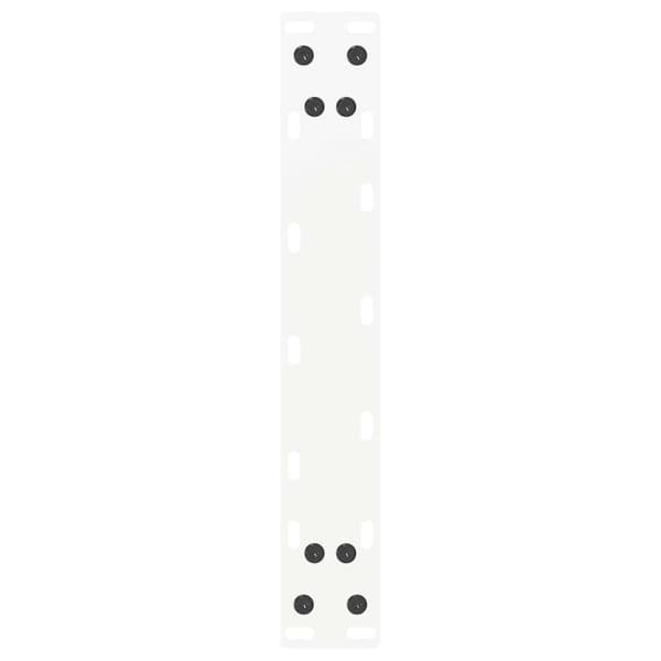 vidaXL Sohvapöydän jalat U-muotoiset 2 kpl valkoinen 28x(42-43) cm teräs