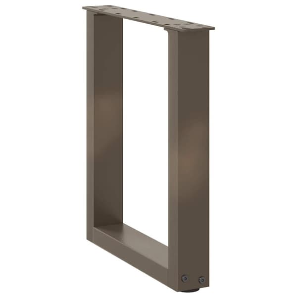 vidaXL sofabordben U-formet 2 stk. naturstål 38x(42-43) cm stål