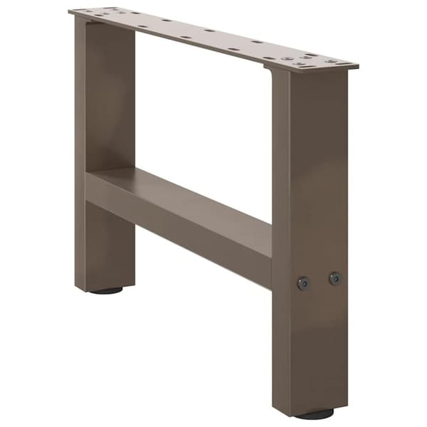 vidaXL sofabordben naturstål 2 stk. 50x(30-31) cm stål