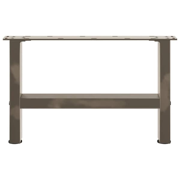 vidaXL sofabordben naturstål 2 stk. 50x(30-31) cm stål