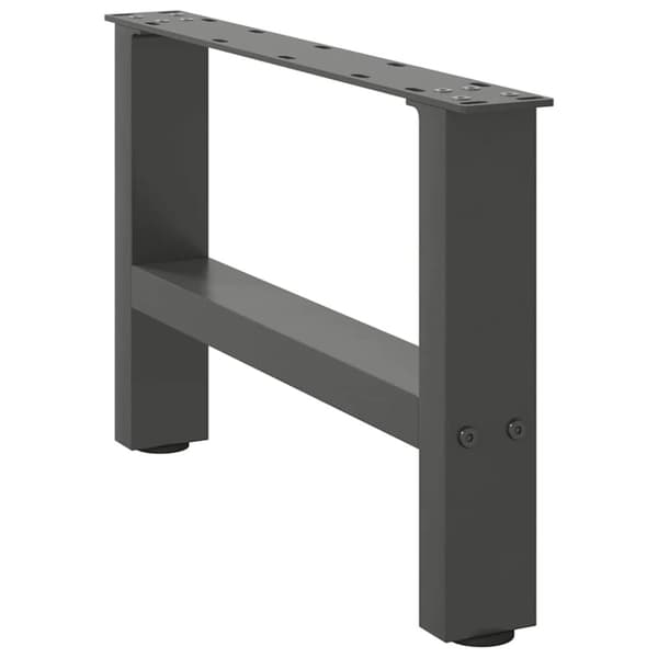 vidaXL Sohvapöydän jalat antrasiitti 2 kpl 50x(30-31) cm teräs