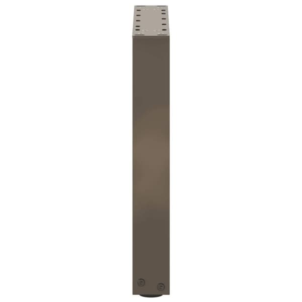 vidaXL Soffbordsben U-formade 2 st naturstål 28x(42-43) cm stål