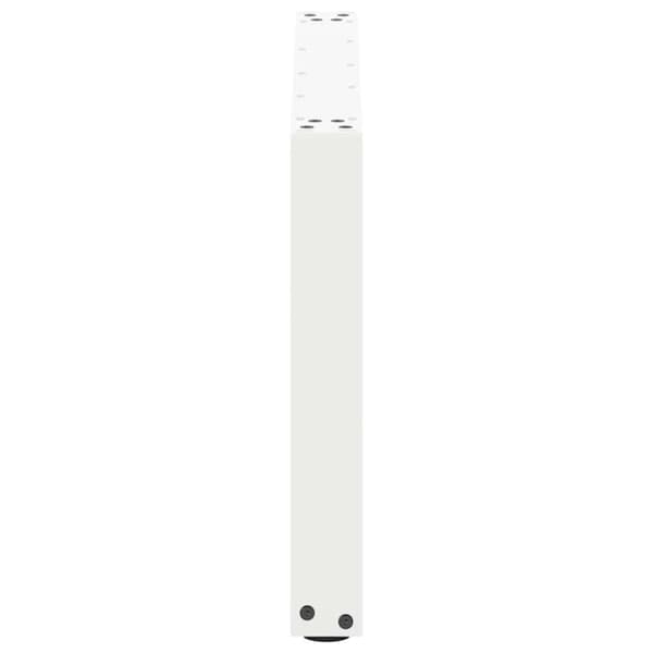 vidaXL Salongbordben U-formet 2 stk hvit 60x(42-43) cm stål