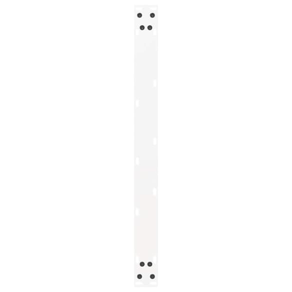 vidaXL Salongbordben U-formet 2 stk hvit 60x(42-43) cm stål