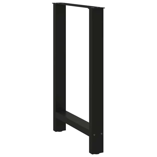 vidaXL Salongbordben 2 stk svart 60x(90-91) cm stål
