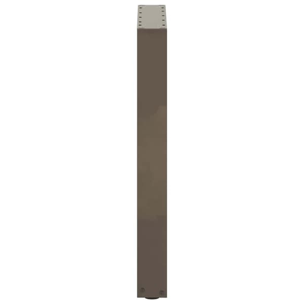 vidaXL Ruokapöydän jalat U-muotoiset 2 kpl Luonnonvärinen teräs 50x(72-73) cm Teräs