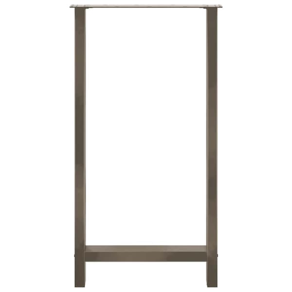 vidaXL sofabordben naturstål 2 stk. 60x(110-111) cm stål
