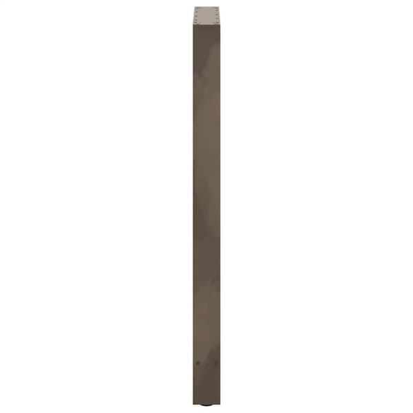 vidaXL sofabordben naturstål 2 stk. 60x(110-111) cm stål