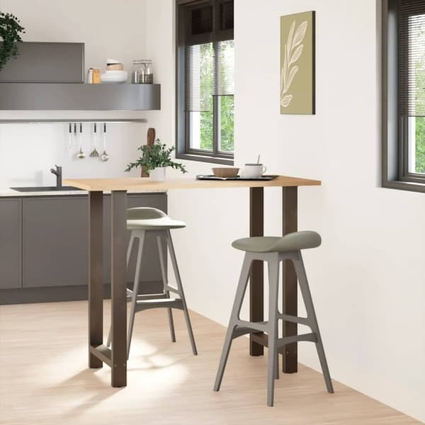 vidaXL sofabordben naturstål 2 stk. 60x(110-111) cm stål