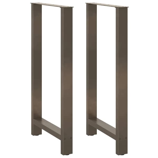 vidaXL sofabordben naturstål 2 stk. 60x(110-111) cm stål
