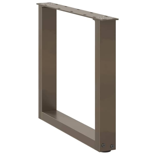 vidaXL sofabordben U-formet 2 stk. naturstål 50x(42-43) cm stål