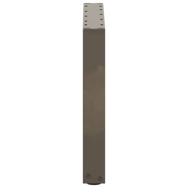 vidaXL sofabordben U-formet 2 stk. naturstål 50x(42-43) cm stål