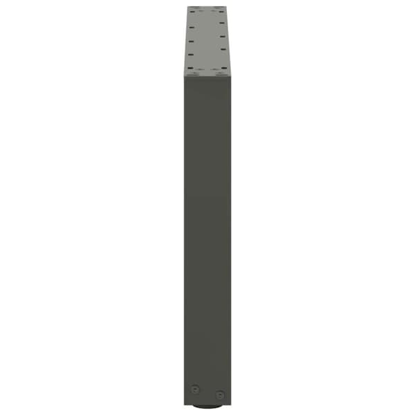 vidaXL sofabordben U-formet 2 stk. 60x(42-43) cm stål antracitgrå