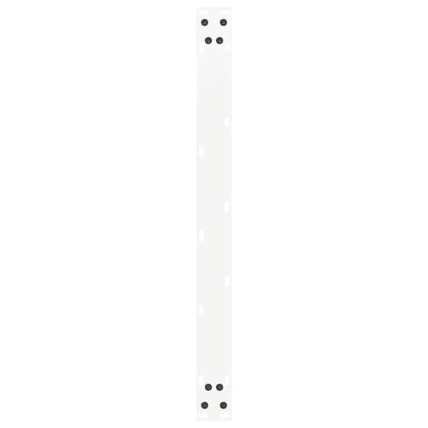 vidaXL Soffbordsben U-formade 2 st vit 70x(42-43) cm stål