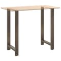 Miniatyrbilde 8 av 10: vidaXL Barbordben naturstål 2 stk 60x(110-111) cm stål