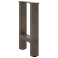 Miniatyrbilde 4 av 10: vidaXL Salongbordben naturstål 2 stk 38 x (42-43) cm stål