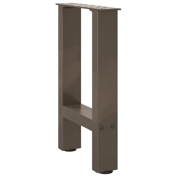 vidaXL Salongbordben naturstål 2 stk 38 x (42-43) cm stål