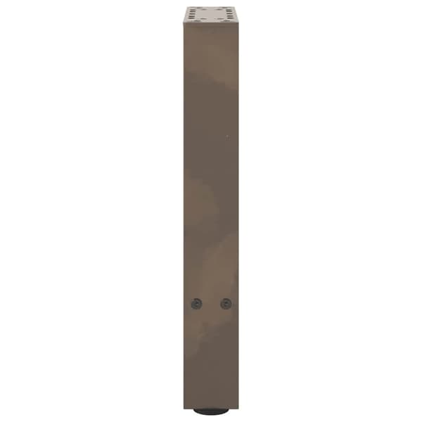 vidaXL Salongbordben naturstål 2 stk 38 x (42-43) cm stål