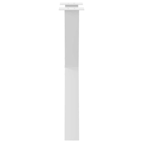 vidaXL Spisebordsben X-formet 2 stk. 60x(72-73) cm stål hvid