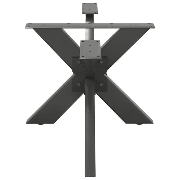 vidaXL Salongbordben edderkopp form antrasitt 98x58x(42-43) cm stål
