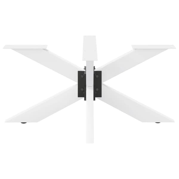 vidaXL Salongbordben edderkoppformet hvit 98x58x(42-43) cm stål